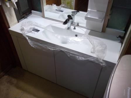 【埼玉県吉川市】T様邸洗面台改修工事は完了しました。 画像