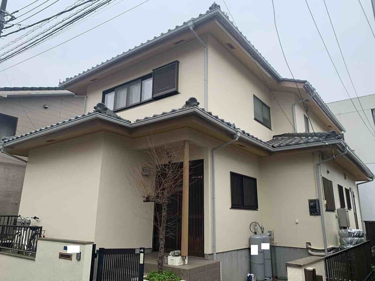 【埼玉県吉川市】N様邸外壁塗装工事が完了しました。日本ペイント パーフェクトトップ 画像