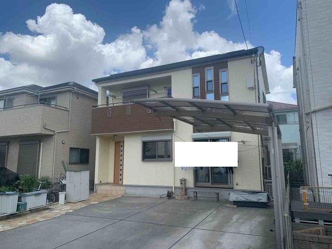 【埼玉県三郷市】M様邸外壁屋根塗装工事が完了しました。エスケー化研 プレミアムシリコン 画像