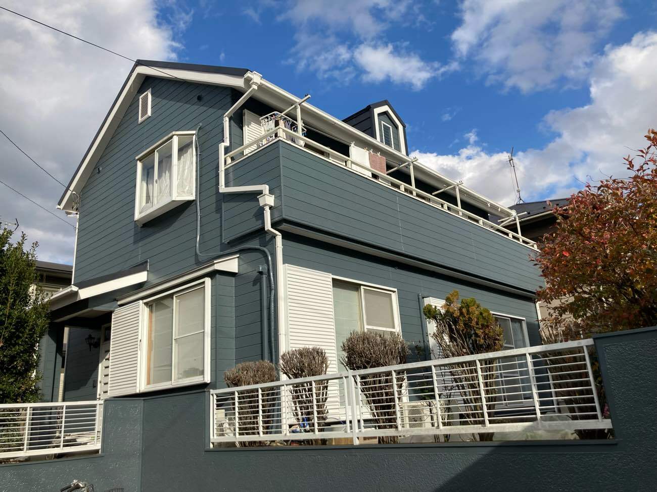 【千葉県松戸市】S様邸外壁屋根塗装工事が完了しました。日本ペイント パーフェクトトップ 画像