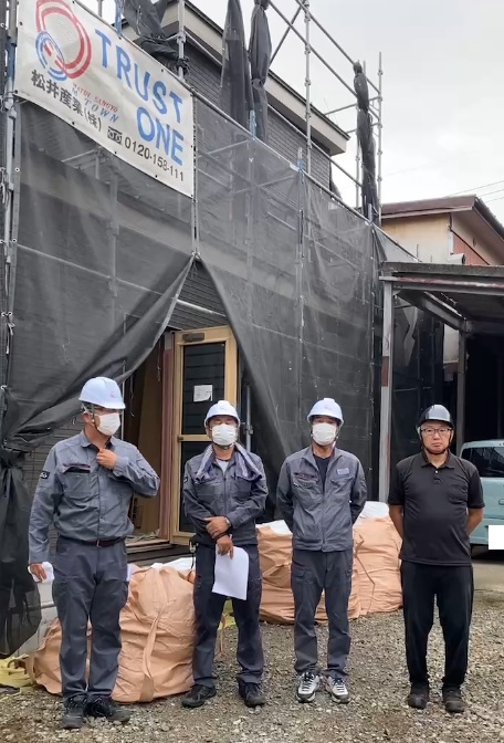 【埼玉県三郷市】安全パトロールを行いました。リフォーム現場はマンションの水回り改修となります。