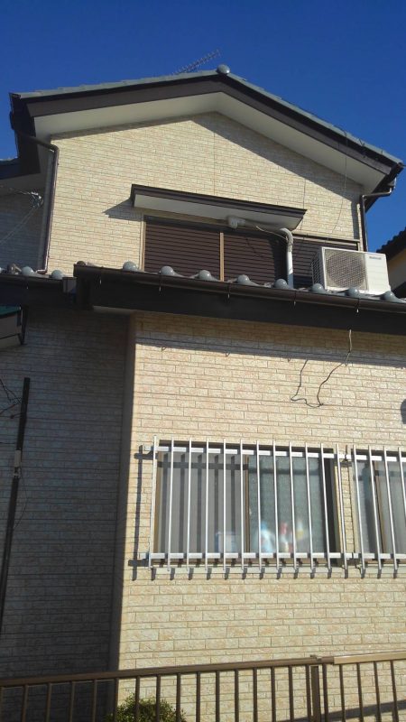 【埼玉県北葛飾郡松伏町】H様邸 台風罹災軒天補修&外壁塗装工事は完了しました。