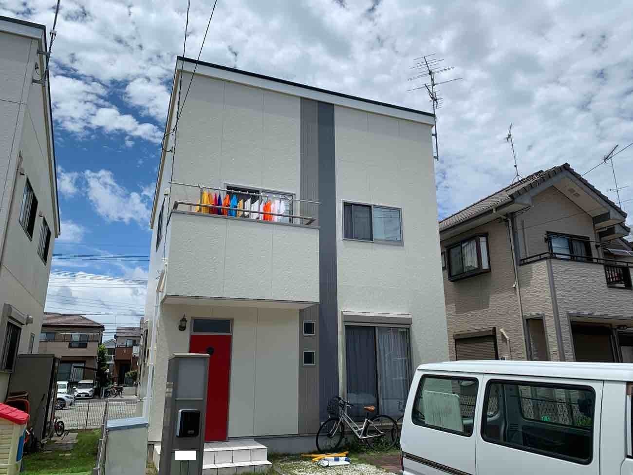 【埼玉県吉川市】F様戸建て賃貸住宅外壁屋根塗装工事が完了しました。関西ペイント アレスダイナミックTOP