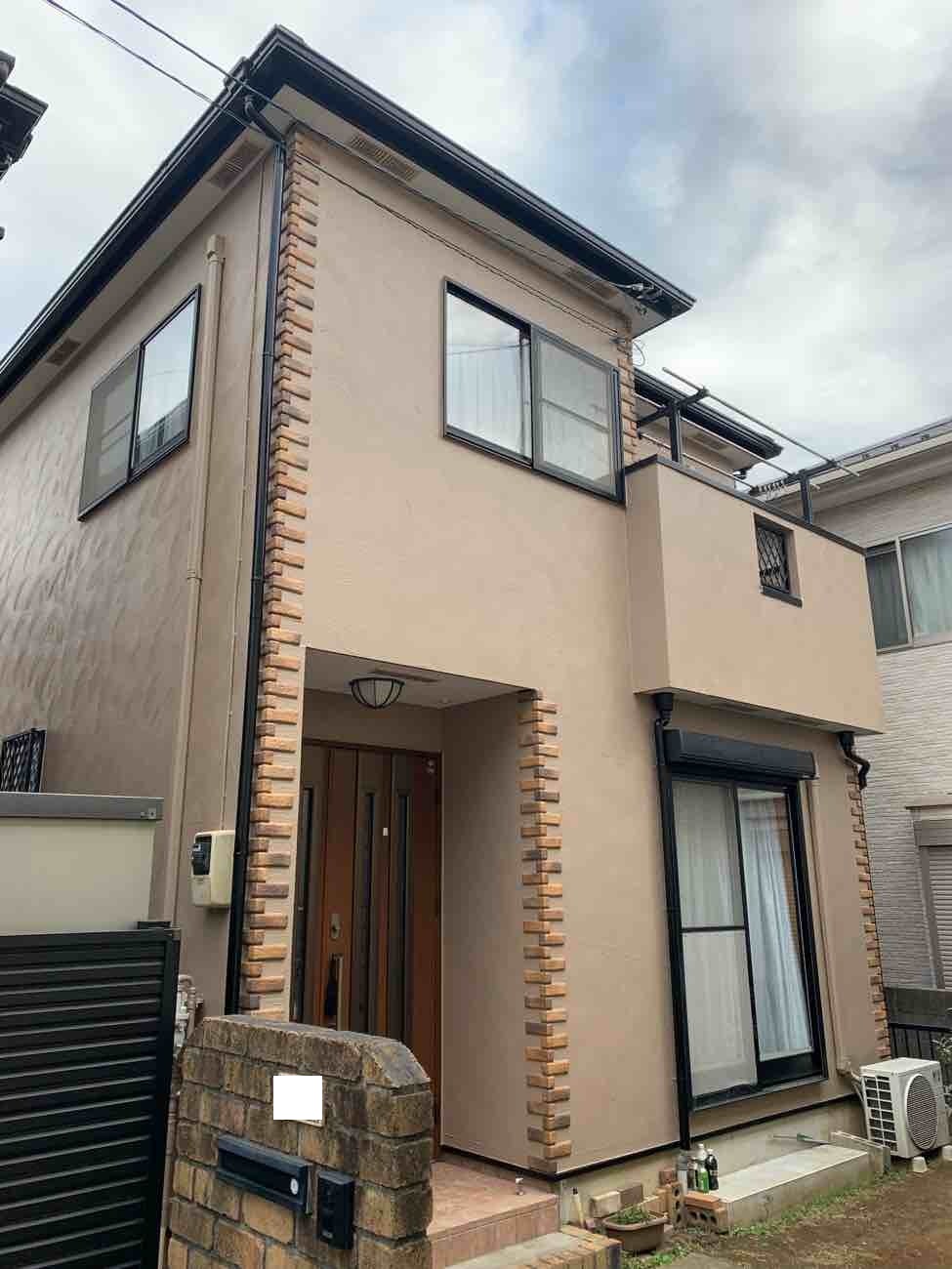 【埼玉県草加市】I様邸外壁塗装工事が完了しました。SK化研 プレミアムシリコン