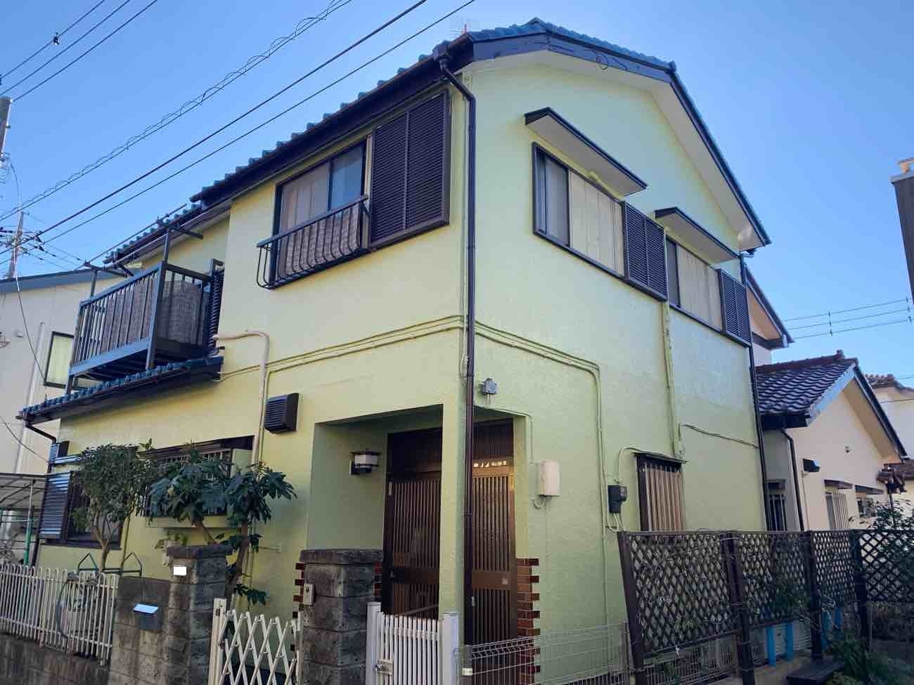 【埼玉県三郷市】Y様邸外壁塗装工事が完了しました。ハイパービルロックセラ