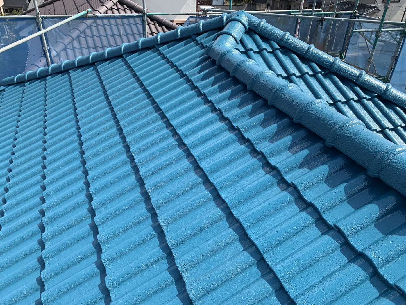 【埼玉県三郷市】K様邸屋根塗装工事が完了しました。