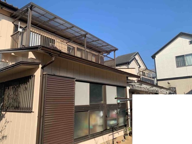 【埼玉県吉川市】A様邸外壁塗装工事が完了しました。日本ペイント パーフェクトトップ
