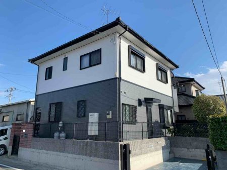 【埼玉県三郷市】H様邸外壁塗装工事は完了しました。プレミアムシリコン