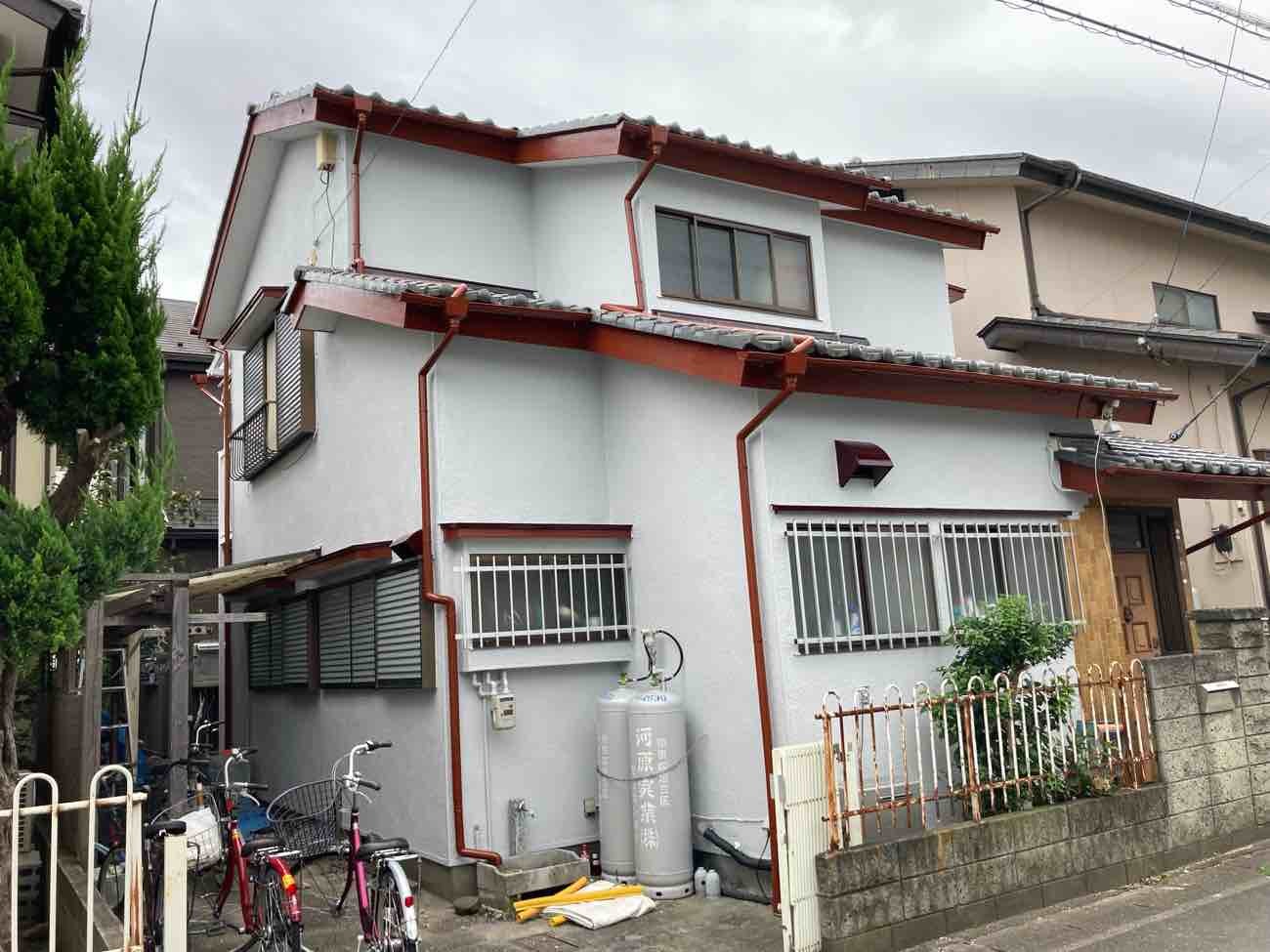 【埼玉県三郷市】N様邸外壁塗装工事が完了しました。
