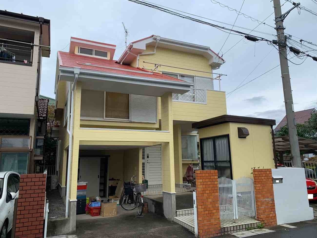 【埼玉県吉川市】K様邸外壁塗装工事が完了しました。日本ペイント パーフェクトトップ