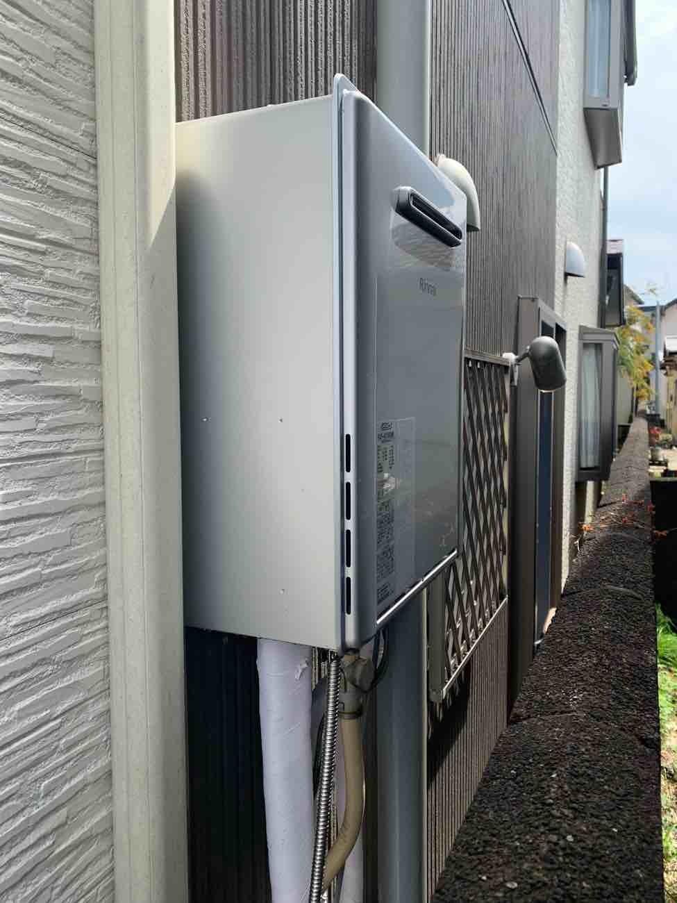 【埼玉県吉川市】T様邸給湯器交換工事が完了しました。リンナイ エコジョーズ