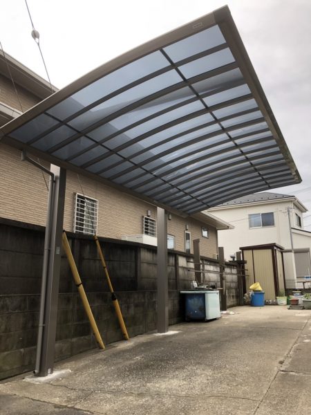 【埼玉県三郷市】S様邸カーポート設置工事 四国化成クレディポートR