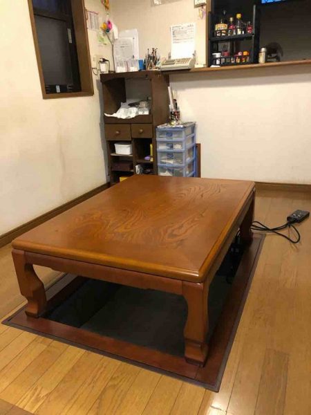 【埼玉県北葛飾郡松伏町】N様邸掘りごたつ工事 DAIKEN 伝統和座卓 洋間用 3尺×4尺