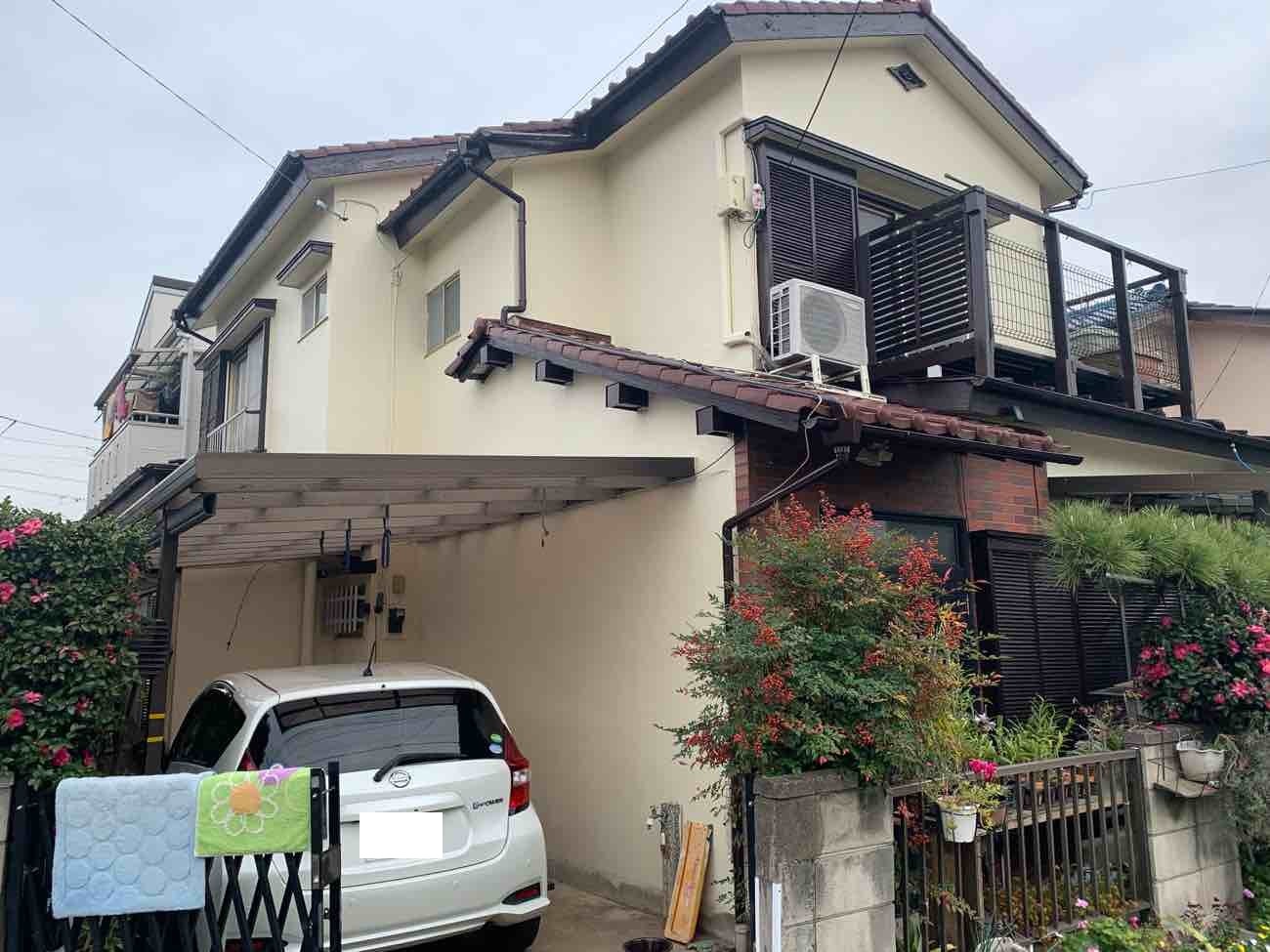 【埼玉県三郷市】K様邸外壁塗装屋根瓦補修工事が完了しました。アレスダイナミックTOP