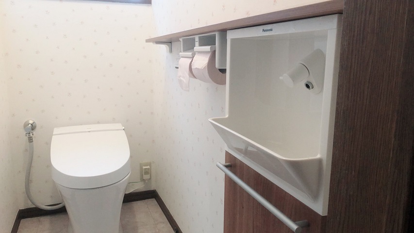【埼玉県草加市】N様邸トイレリフォーム リクシル サティス
