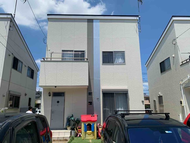 【埼玉県吉川市】F様戸建て賃貸住宅の外壁屋根塗装工事が完了しました。アレスダイナミックトップ