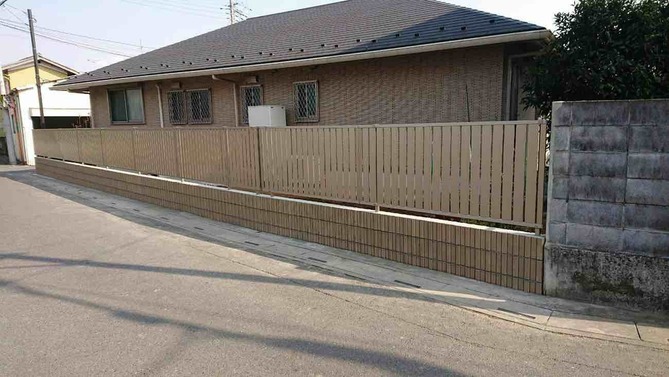 【埼玉県三郷市】A様邸ブロック化改修工事が完了しました。三共アルミ レジリア