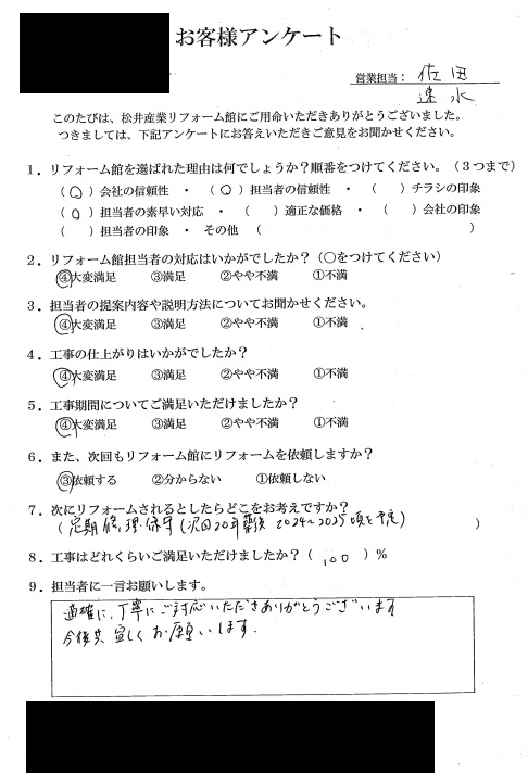 【千葉県松戸市】M様邸玄関ドア修繕工事「的確に丁寧にご対応いただきありがとうございます」