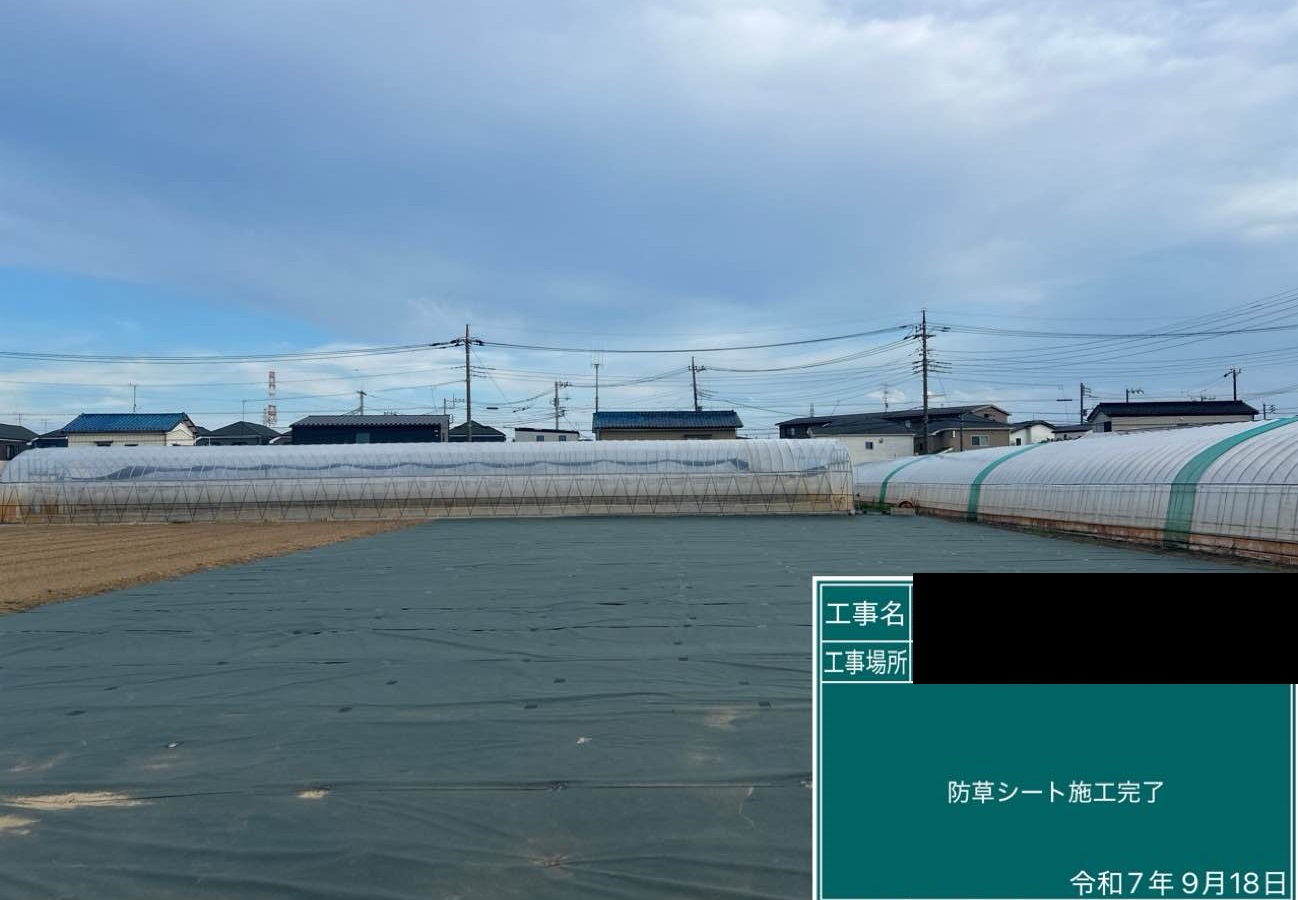 【埼玉県三郷市】H様邸土地夏場の除草&防草シート設置工事