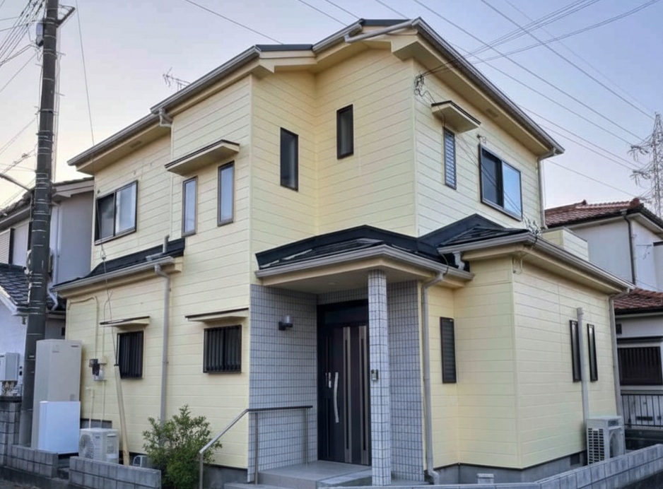 【埼玉県草加市】T様邸 施工事例 外壁塗装(アステックペイント シリコンRevo)＆屋根葺き替え工事(瓦からガルバリウム鋼板)