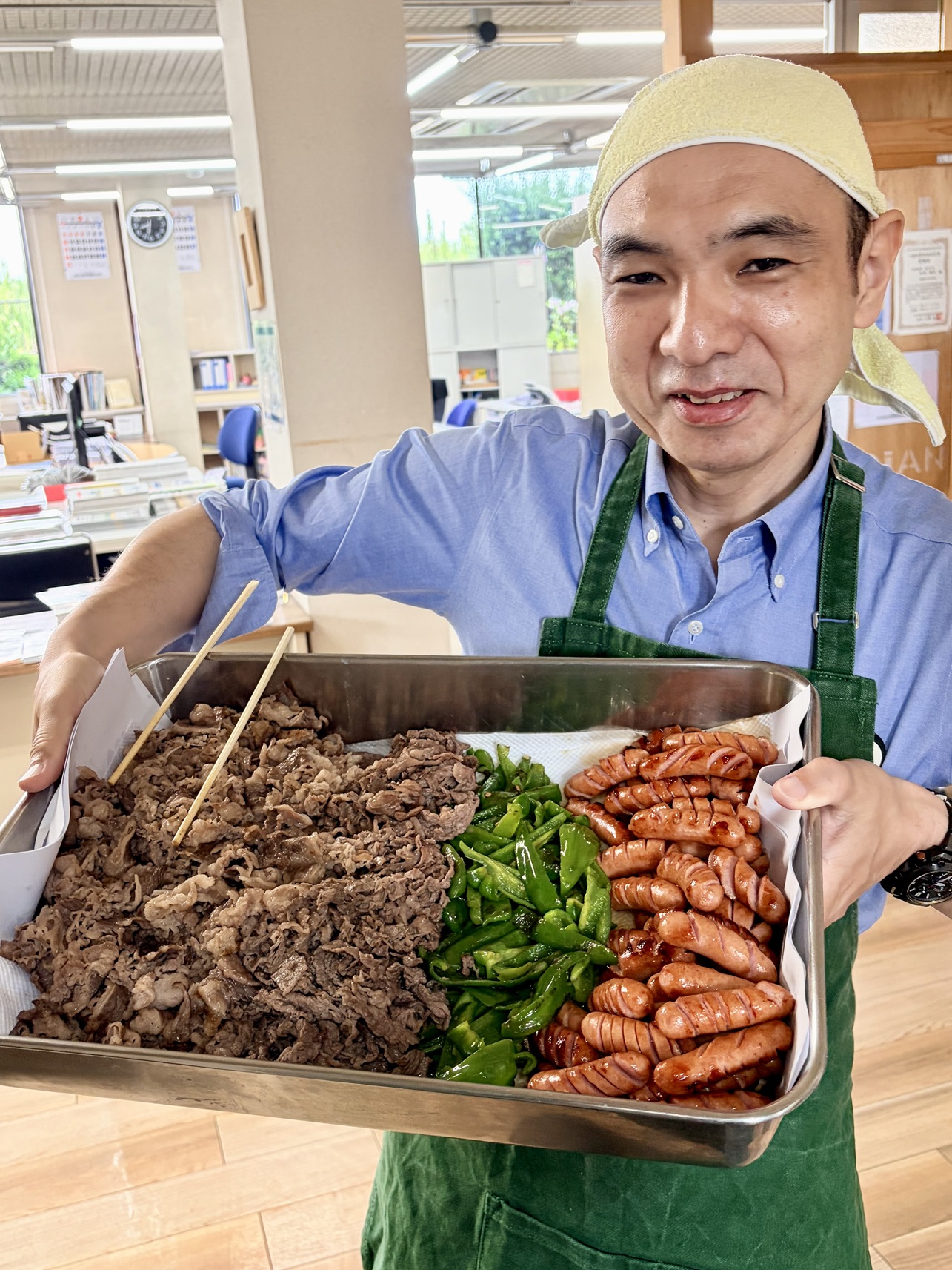 【松井の伝統】活力の源！モーニング集会 ～特選・焼肉パスタの衝撃～