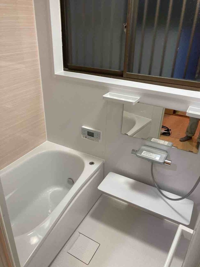 【埼玉県吉川市】O様邸浴室改修工事が完了しました。TOTOサザナ 1216 ルティシュピンク 画像