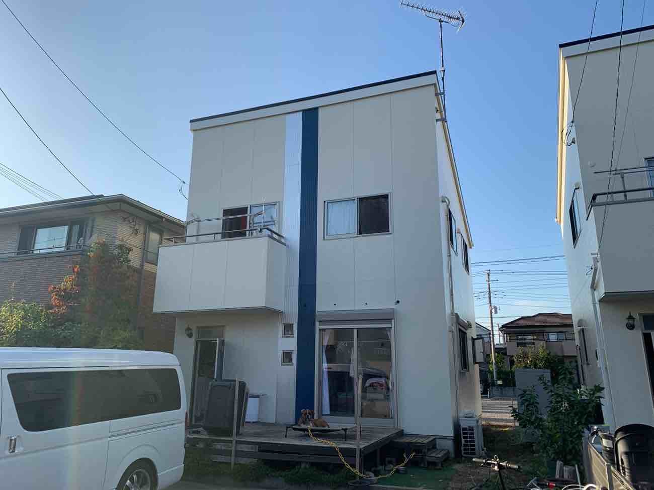【埼玉県吉川市】F様賃貸住宅の外壁屋根塗装工事が完了しました。関西ペイント アレスダイナミックTOP 画像
