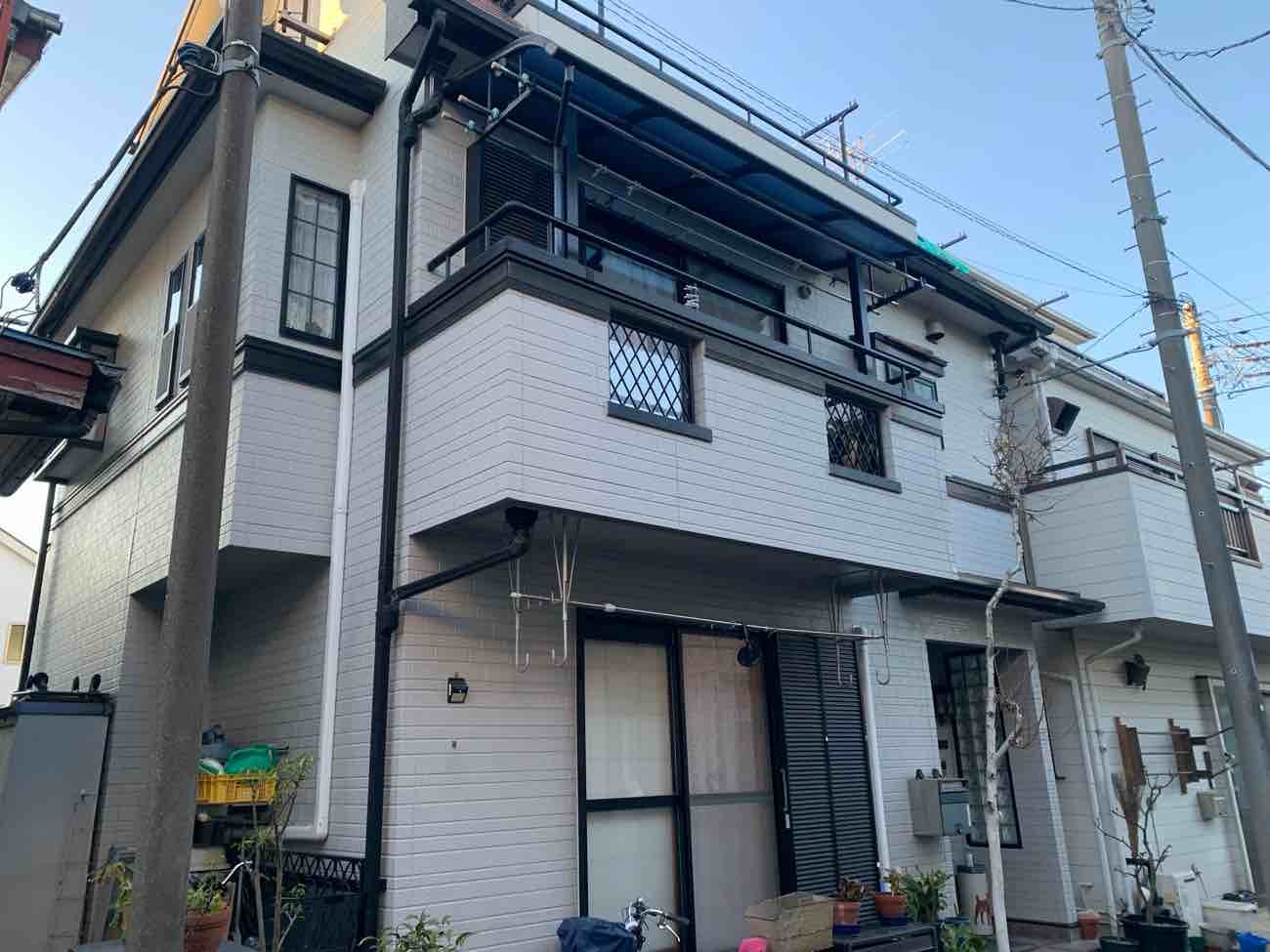 【埼玉県三郷市】K様邸外壁塗装工事が完了しました。日本ペイント パーフェクトトップ 画像