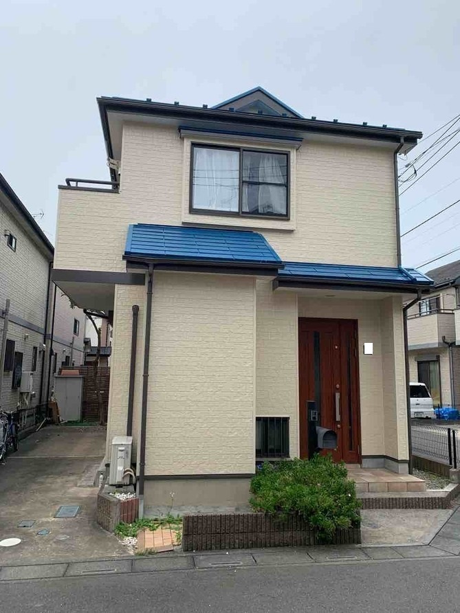 【埼玉県三郷市】K様邸外壁屋根塗装工事が完了しました。SK化研 セラミシリコン 画像
