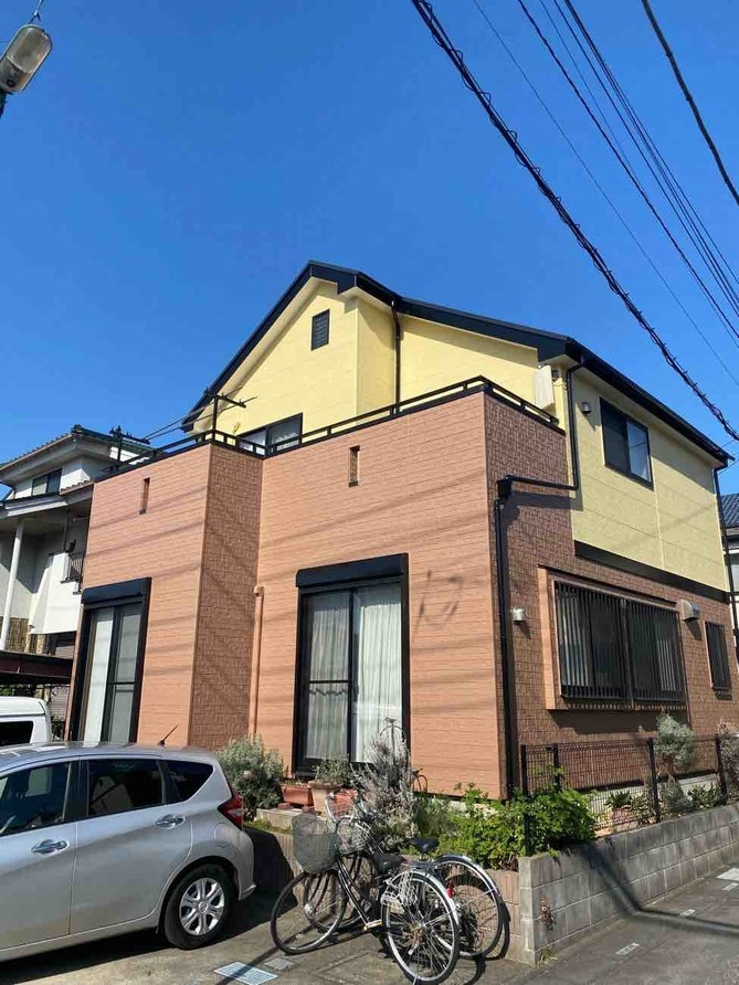 【埼玉県三郷市】N様邸外壁屋根塗装工事が完了しました。日本ペイント パーフェクトトップ 画像