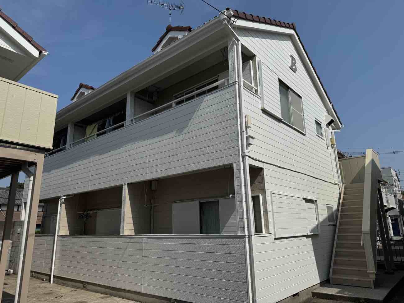 【埼玉県吉川市】M様賃貸住宅外壁屋根塗装工事 エスケー化研 プレミアムシリコン 画像