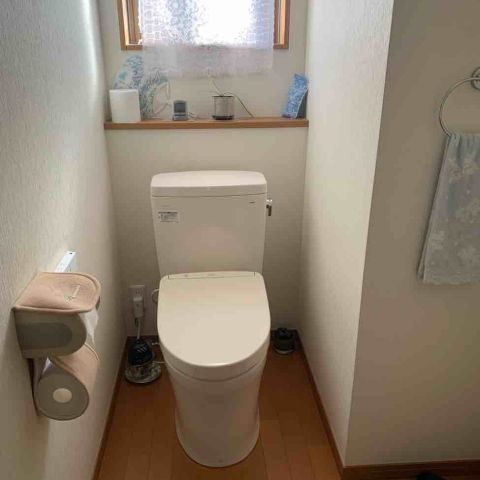 【埼玉県吉川市】T様邸トイレ交換工事が完了しました。TOTOピュアレストQR アイキャッチ画像