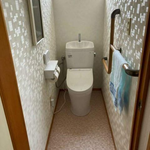 【埼玉県三郷市】M様邸トイレ交換工事が完了しました。TOTO ピュアレストQR アイキャッチ画像