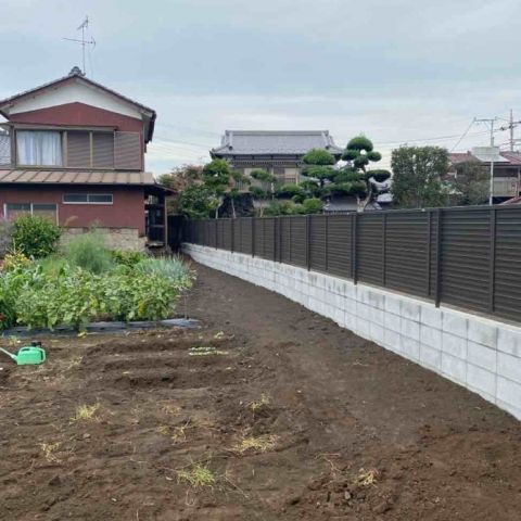 【埼玉県三郷市】I様邸ブロックフェンス外構工事が完了しました。リクシル フェンス アイキャッチ画像